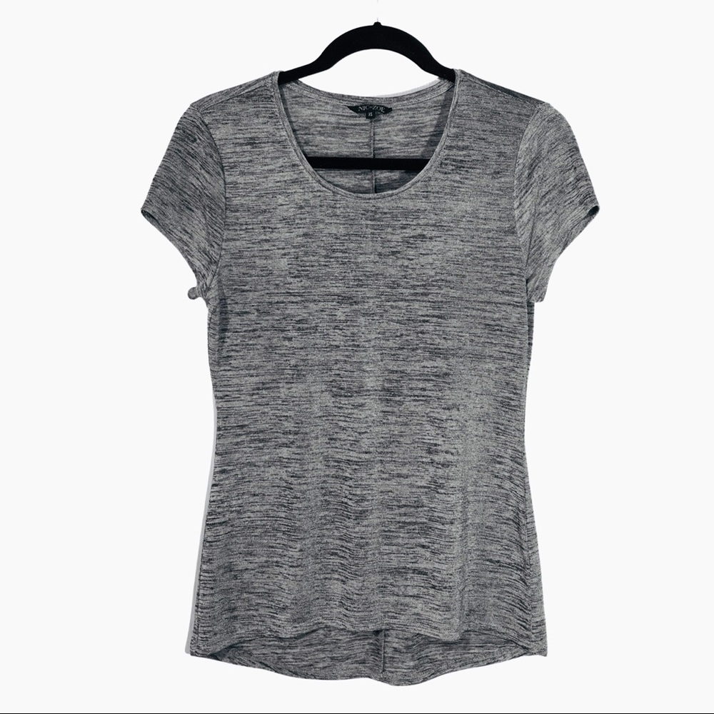 🌪 NIC+ZOE - slinky tee - grey spacedye effect